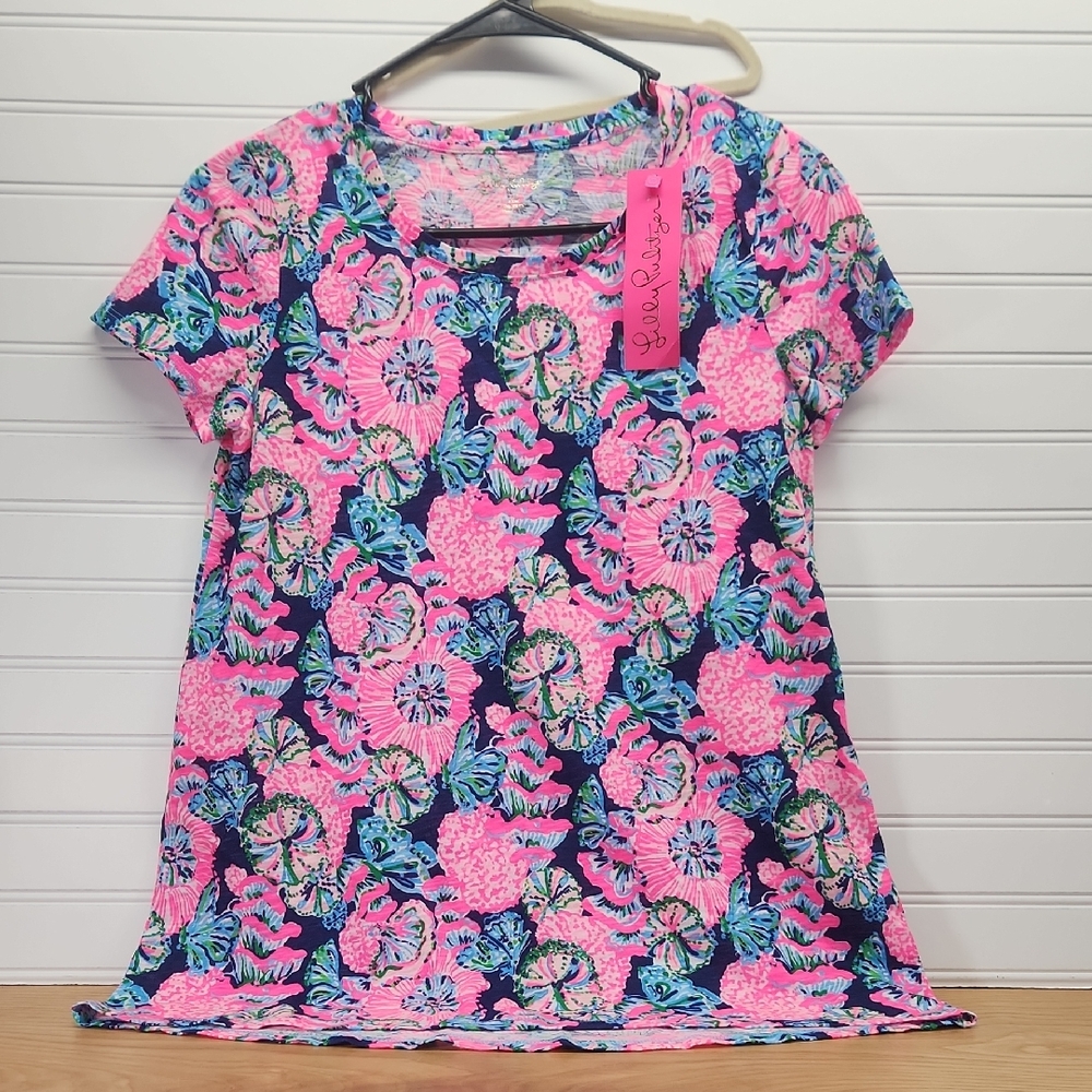 Lilly Pulitzer Shroom With A View Women's Top Size Xs NWT